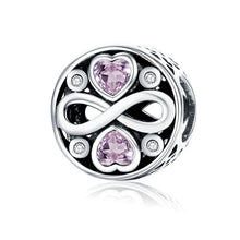 Silver Charm Collection 925 Sterling Silver Dazzling CZ Beads fit Bracelets & Bangles Jewelry