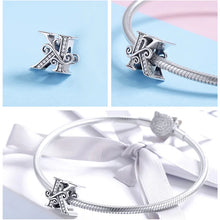 Letter Retro Charms Alphabet Beads Fit Charm Bracelet