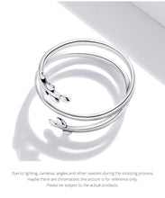 Trendy Multilayer Leaf Open Ring