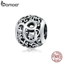 Sterling Silver Retro Letter Charms