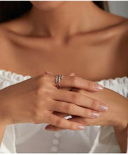 Trendy Multilayer Leaf Open Ring