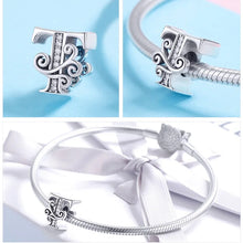 Letter Retro Charms Alphabet Beads Fit Charm Bracelet