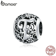 Sterling Silver Retro Letter Charms