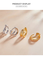 Sterling Silver Classic Geometry Earrings