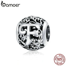 Sterling Silver Retro Letter Charms