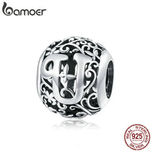 Sterling Silver Retro Letter Charms