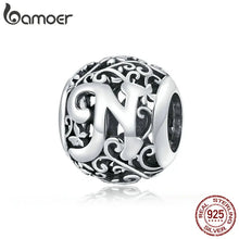 Sterling Silver Retro Letter Charms