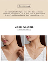 Sterling Silver Basic Cable Chain Necklace