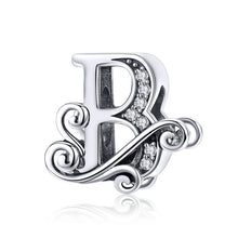 Letter Retro Charms Alphabet Beads Fit Charm Bracelet