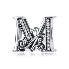 Letter Retro Charms Alphabet Beads Fit Charm Bracelet