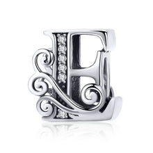 Letter Retro Charms Alphabet Beads Fit Charm Bracelet