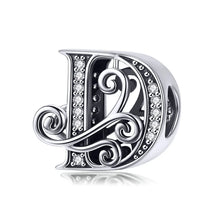 Letter Retro Charms Alphabet Beads Fit Charm Bracelet