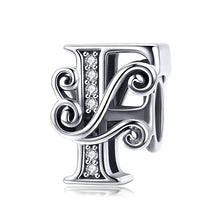 Letter Retro Charms Alphabet Beads Fit Charm Bracelet