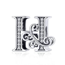 Letter Retro Charms Alphabet Beads Fit Charm Bracelet