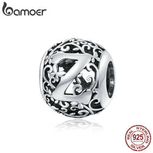 Sterling Silver Retro Letter Charms