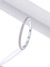 Full pave CZ Simulated Diamond Stackable Ring