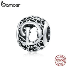 Sterling Silver Retro Letter Charms