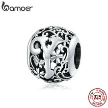 Sterling Silver Retro Letter Charms