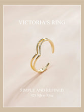 Gold Vintage Double Square Crown Victoria Ring