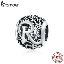 Sterling Silver Retro Letter Charms