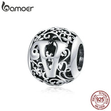 Sterling Silver Retro Letter Charms