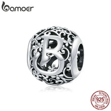 Sterling Silver Retro Letter Charms