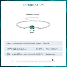 Luxurious Green Zircon Chopin Bracelet