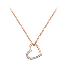 Sterling Silver The shape of love Chain Necklace