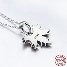 Sterling Silver Autumn Maple Tree Leaves Hanging Beads Pendant Charms