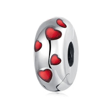 Sterling Silver Red Heart Charm