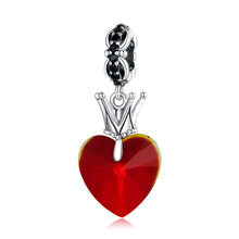 Sterling Silver Red Heart Charm
