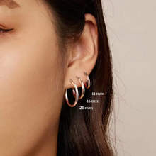 Sterling Silver Bold Classic Hypoallergenic Hoop Earrings