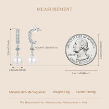 Twisted Hook Pearls Moissanite Stud Earrings