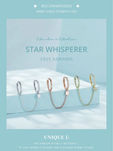 Double Circle Hoop Earrings Long Chain Earrings