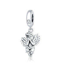 Sterling Silver Angel Love Pendant Faith Guard Charm Peace Dove Beads
