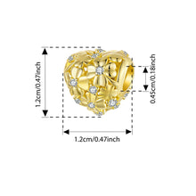 Sterling Silver Autumn Gold Leaves Charms