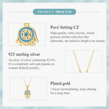 Trendy Fatima's Guarding Hand Pendant Hamsa Lucky Necklaces