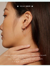 Double Circle Hoop Earrings Long Chain Earrings