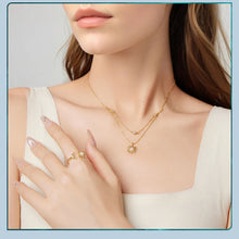 Opal Sun and Moon Open Ring