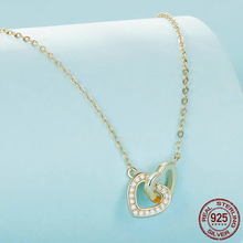 Sterling Silver Connected Heart Pendant Necklace