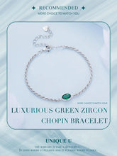 Luxurious Green Zircon Chopin Bracelet