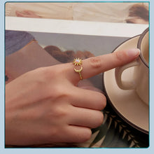 Opal Sun and Moon Open Ring