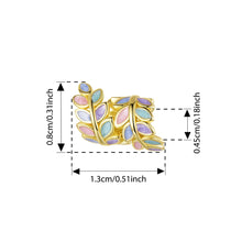 Sterling Silver Autumn Gold Leaves Charms