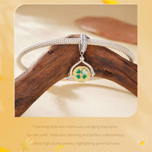 Sterling Silver Autumn Gold Leaves Charms