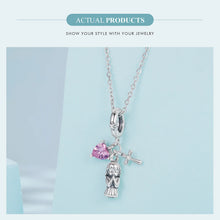 Sterling Silver Angel Love Pendant Faith Guard Charm Peace Dove Beads