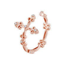 Retro Pattern Cross Ring