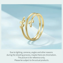 Trendy Multilayer Leaf Open Ring