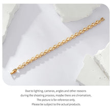 Original Sparkling Leaves White Gold Bracelet