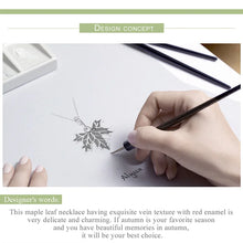 Sterling Silver Autumn Maple Tree Leaves Hanging Beads Pendant Charms