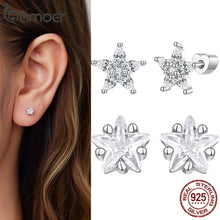 Sterling Silver Mini Star Stud Earrings